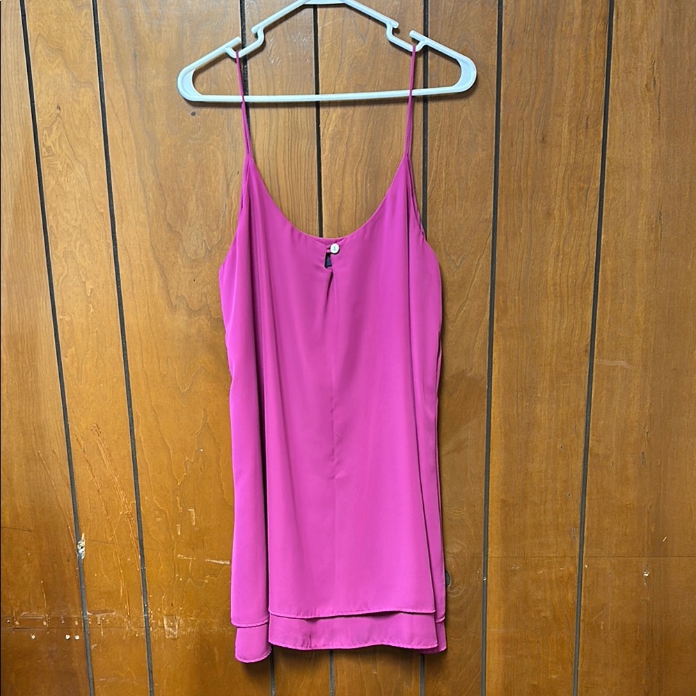 LIKE NEW Silky Tank Pink Women's Dress